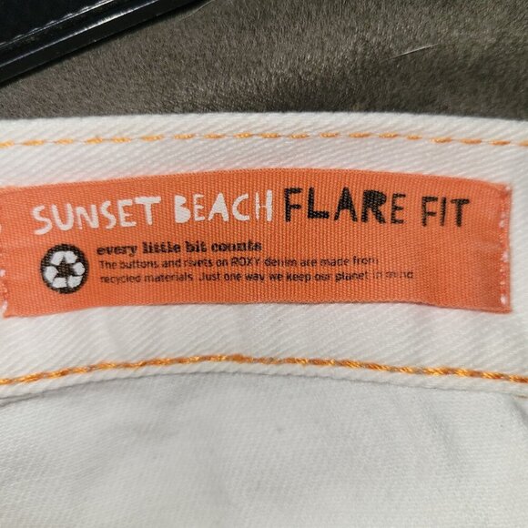 ROXY Sunset Beach Flare Fit Vintage 90's Y2K Surfer Girl Beach Coastal Juniors 7 - Picture 8 of 11